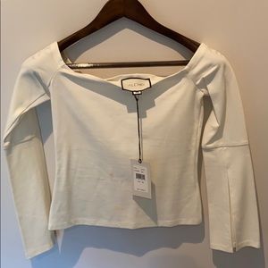 White off the shoulder blouse